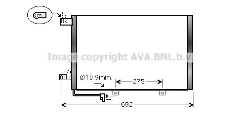 AVA QUALITY COOLING Lauhdutin, ilmastointilaite MS5386